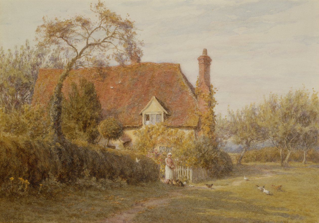 Hedges Farm, East End Farm, Pinner by Helen Allingham