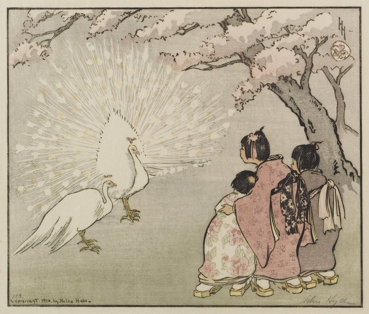 White Peacock, 1914 by Helen Hyde