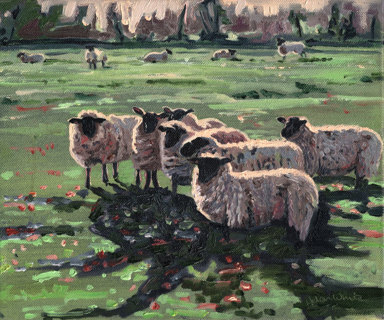 Curious Flock I by Helen White