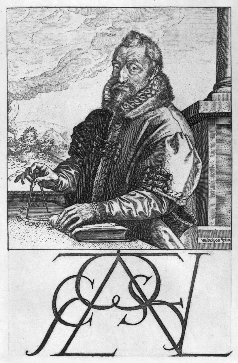 Christophe Plantin by Hendrik Goltzius