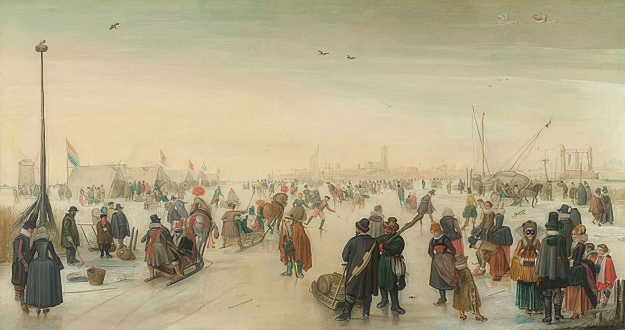 Winter Pleasures Outside the City by Hendrick Avercamp