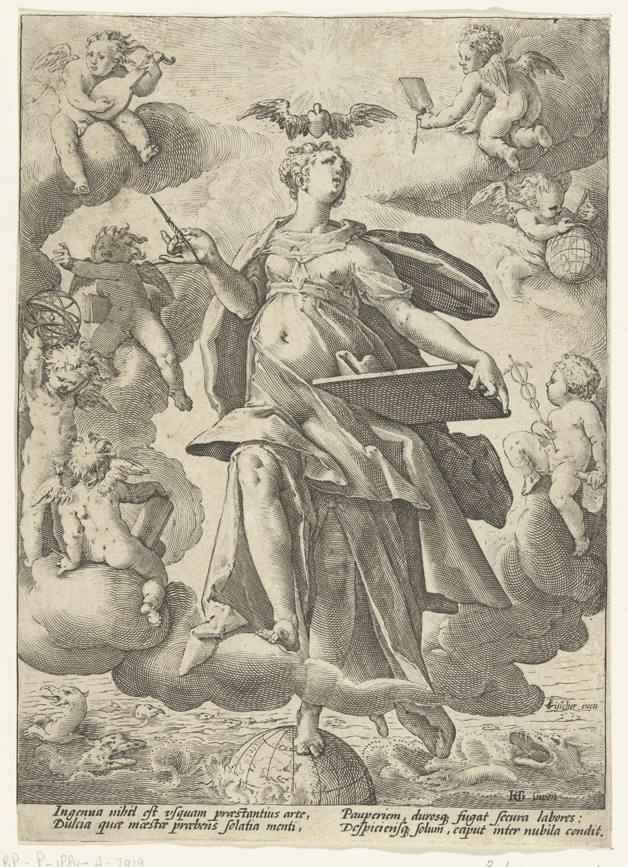 Allegory of Art by Hendrick Goltzius (workshop of)