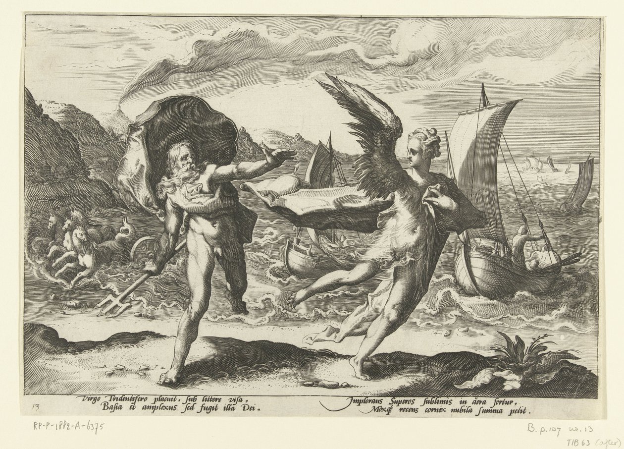 Cornix Transformed into a Crow by Hendrick Goltzius (workshop of)