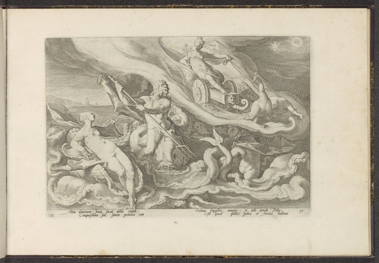 Juno Complains to Thetis and Oceanus by Hendrick Goltzius (workshop of)
