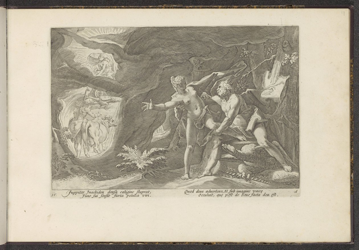 Jupiter Assaults Io by Hendrick Goltzius (workshop of)
