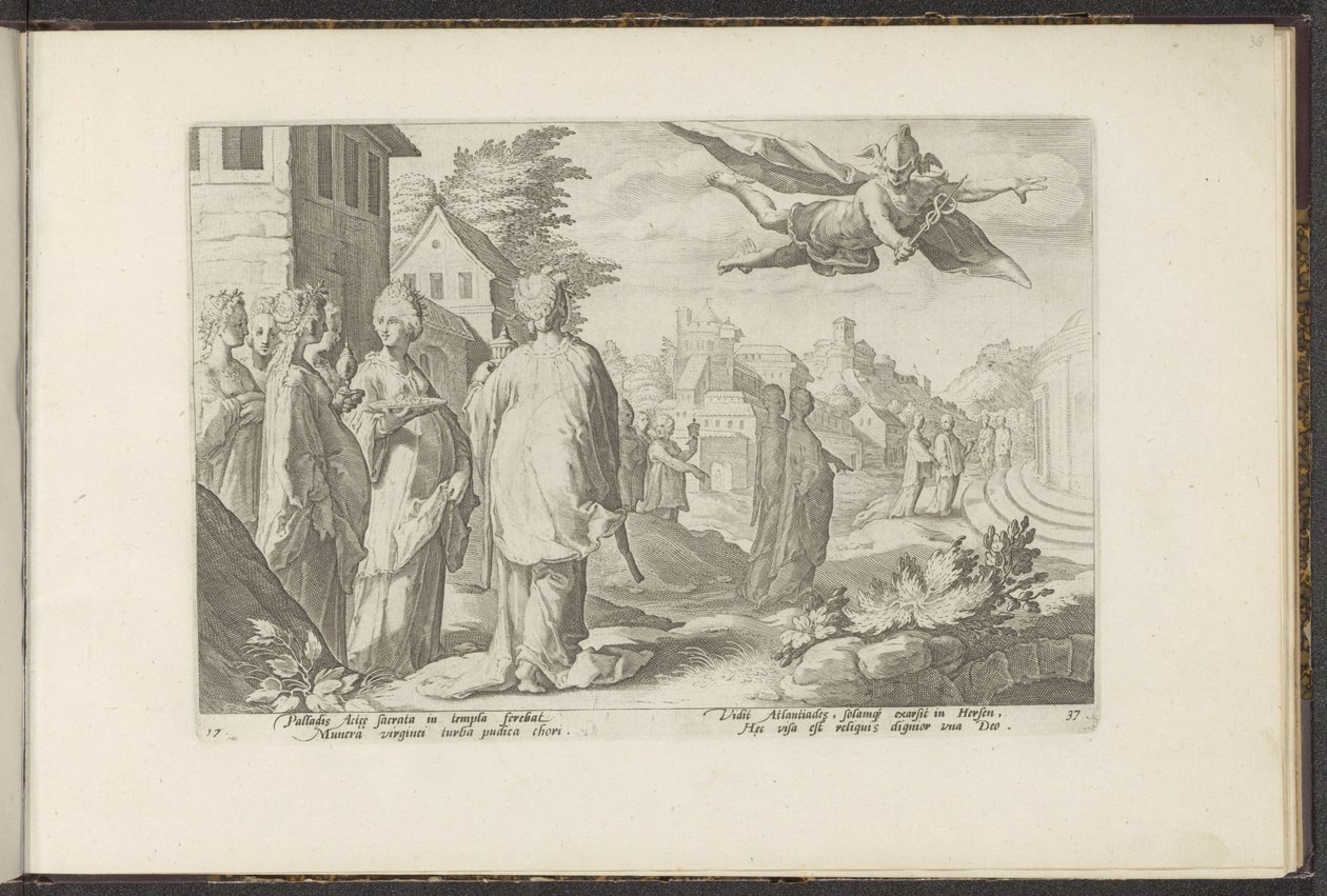 Mercury Falls in Love with Herse by Hendrick Goltzius (workshop of)