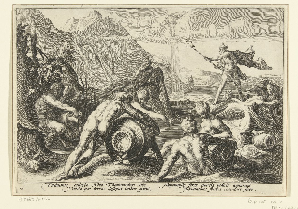 Neptune and the River Gods Cause a Flood (Ovid