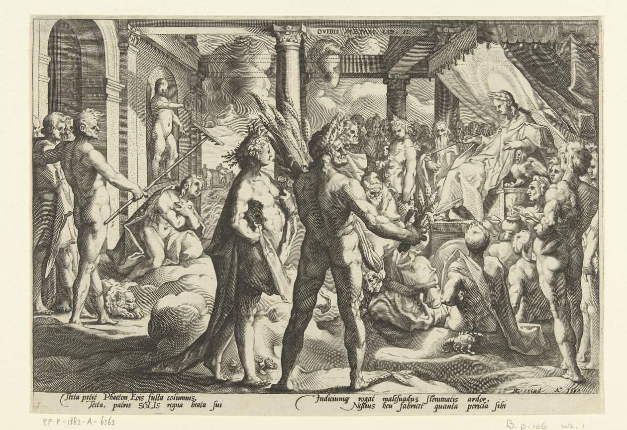 Phaethon in the Palace of Helios by Hendrick Goltzius (workshop of)