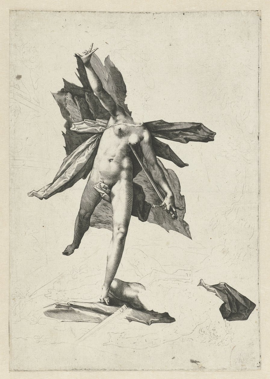 Pyramus and Thisbe by Hendrick Goltzius (workshop of)
