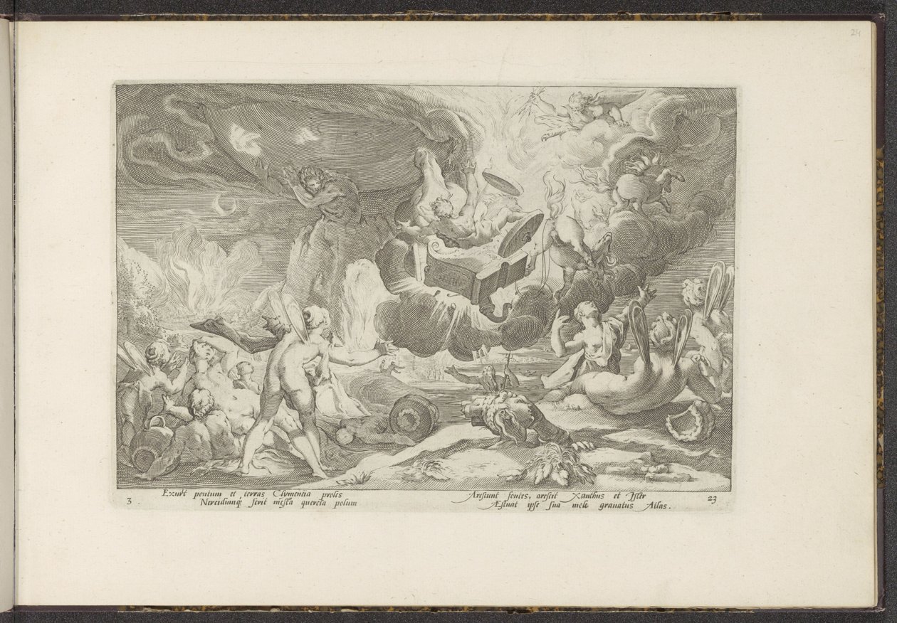 Fall of Phaethon by Hendrick Goltzius (workshop of)