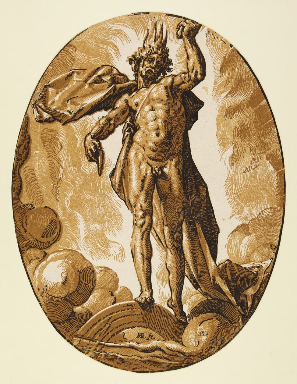 Aether by Hendrick Goltzius