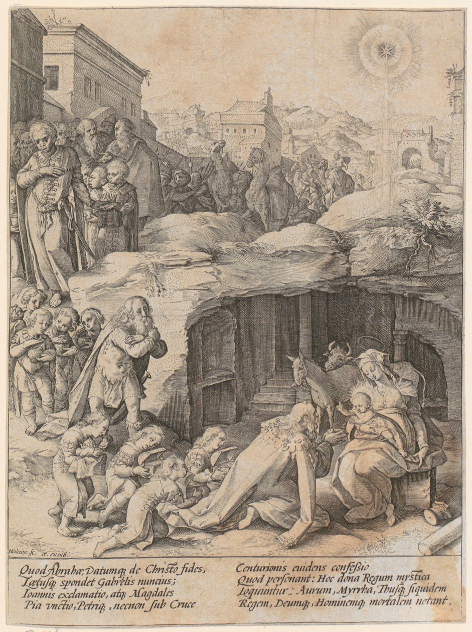 Adoration of the Magi by Hendrick Goltzius