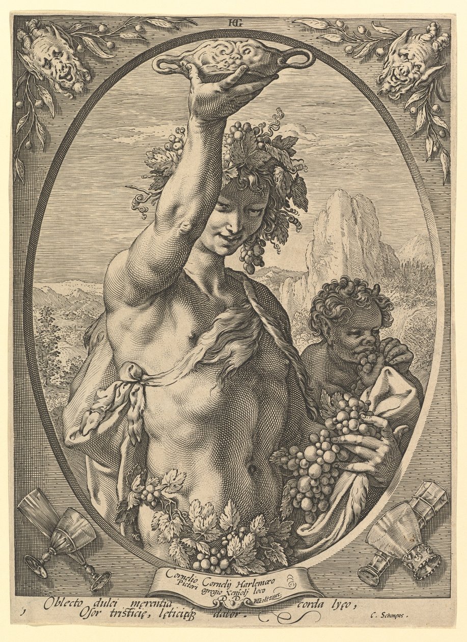 Bacchus by Hendrick Goltzius