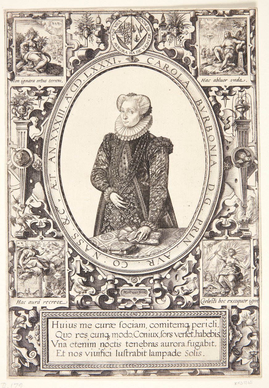Charlotte of Bourbon by Hendrick Goltzius