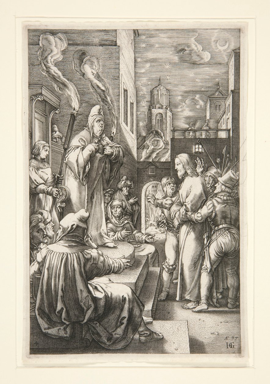 Christ Before Caiphas by Hendrick Goltzius