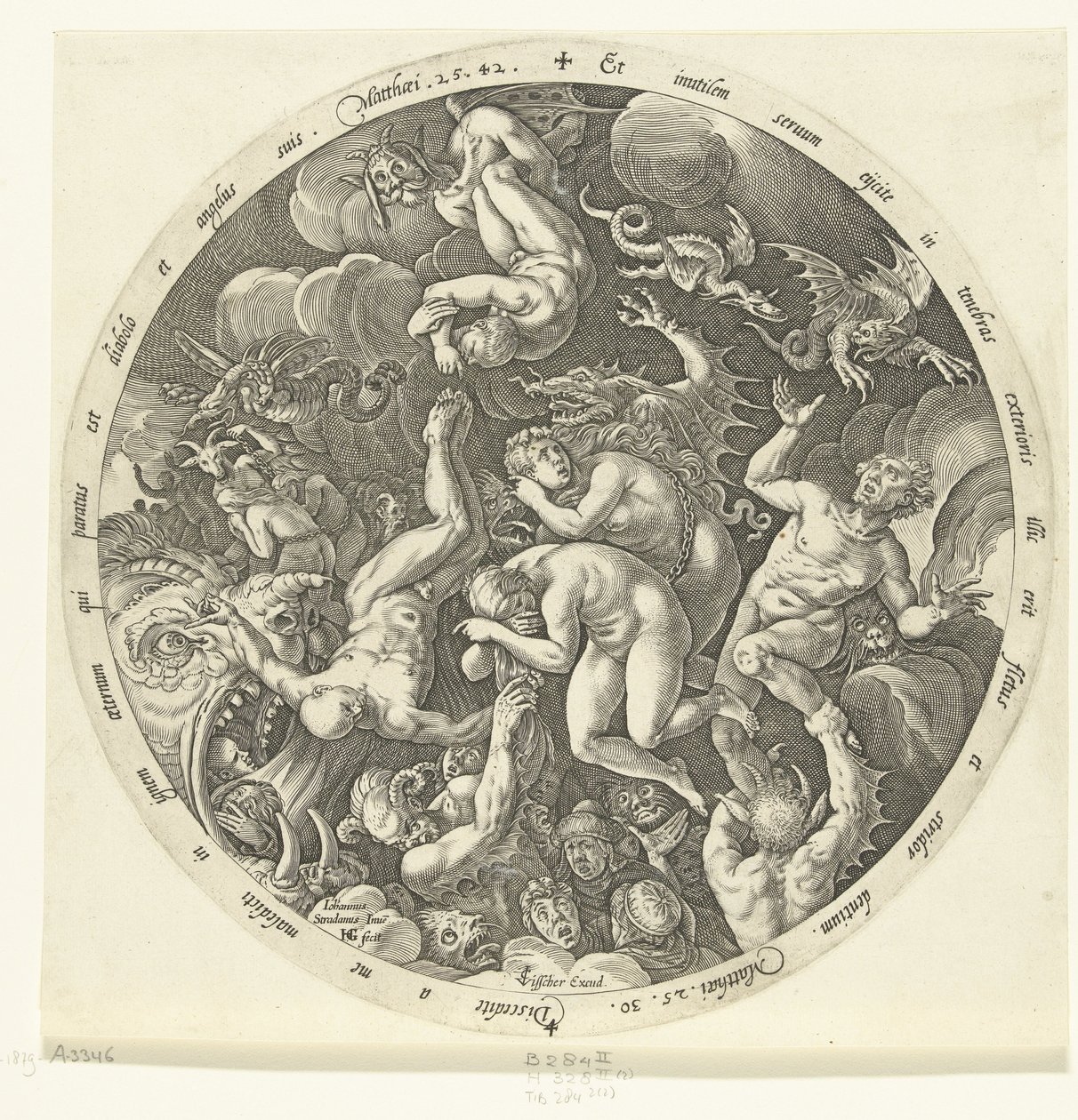 The Damned Enter Hell (The Last Judgment) by Hendrick Goltzius