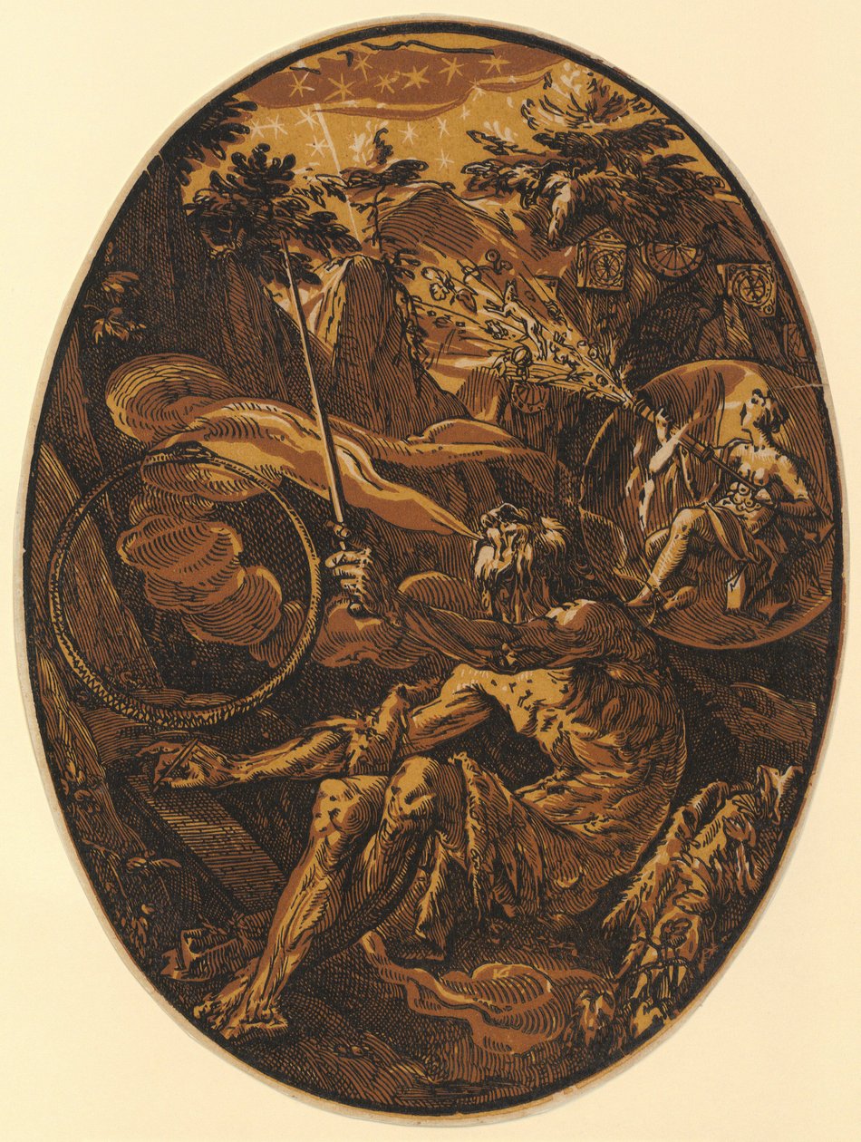Demogorgon in the Cave of Eternity, Sheet 1 of the Series 