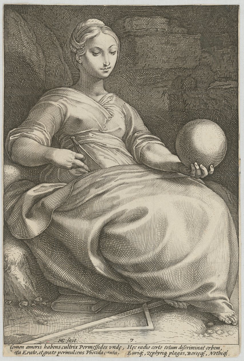 Erato, Sheet 7 from the Series 