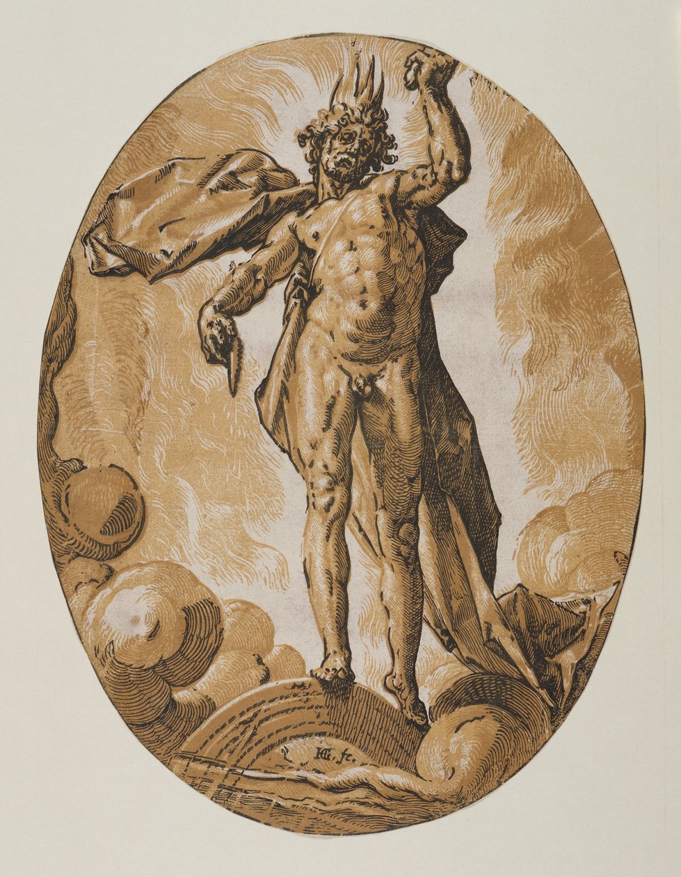 Helios by Hendrick Goltzius