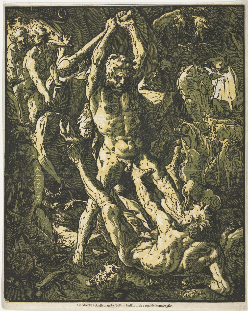 Hercules and Cacus by Hendrick Goltzius