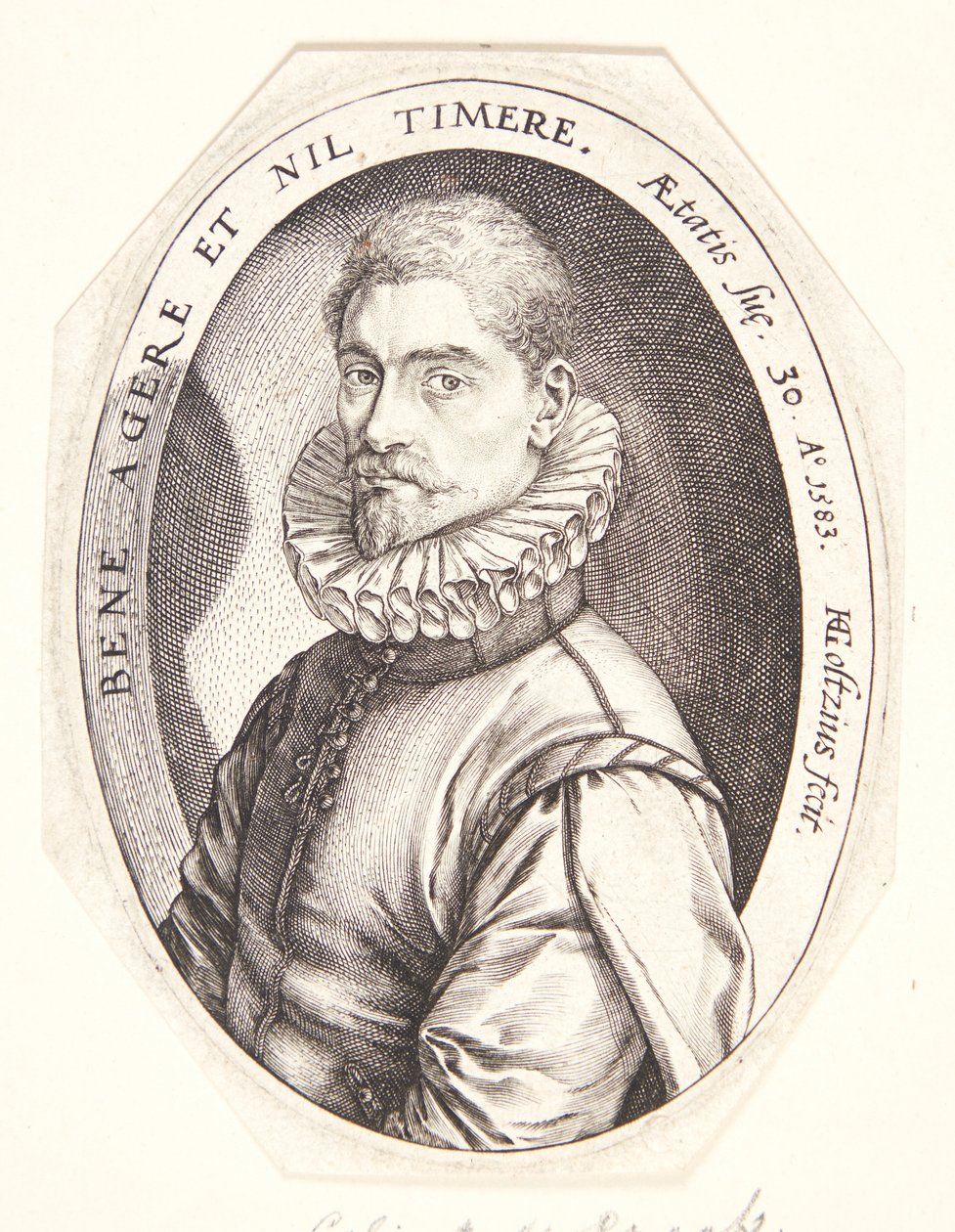 Hieronymus Scholiers by Hendrick Goltzius