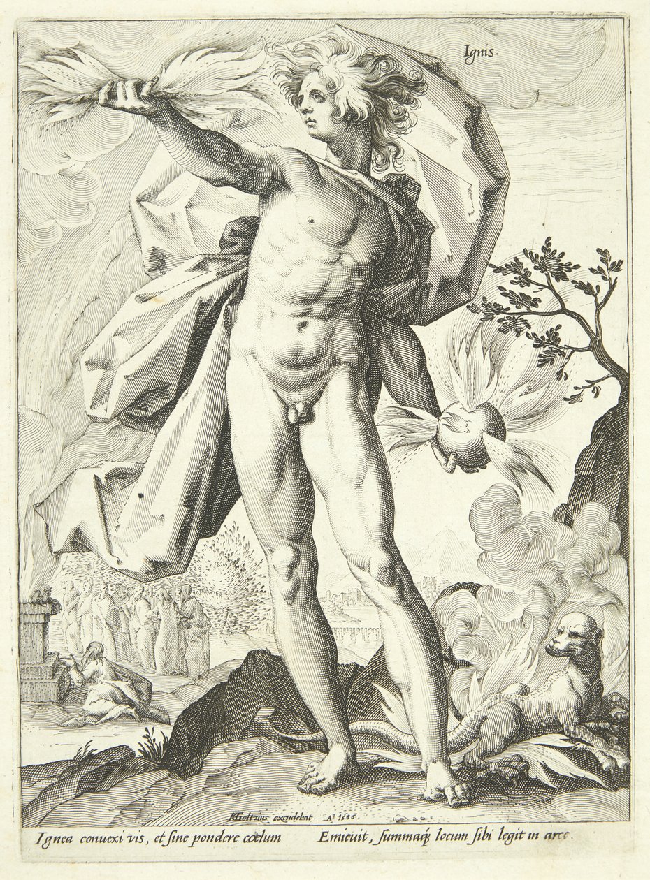 Fire (Ignis) by Hendrick Goltzius