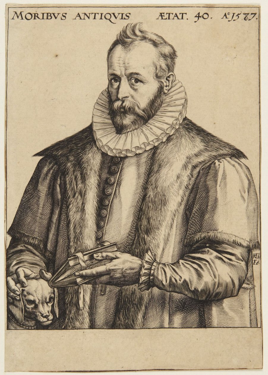 Justus Lipsius by Hendrick Goltzius