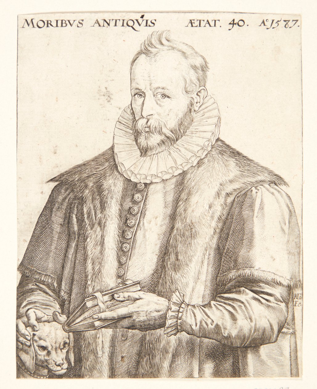 Justus Lipsius by Hendrick Goltzius