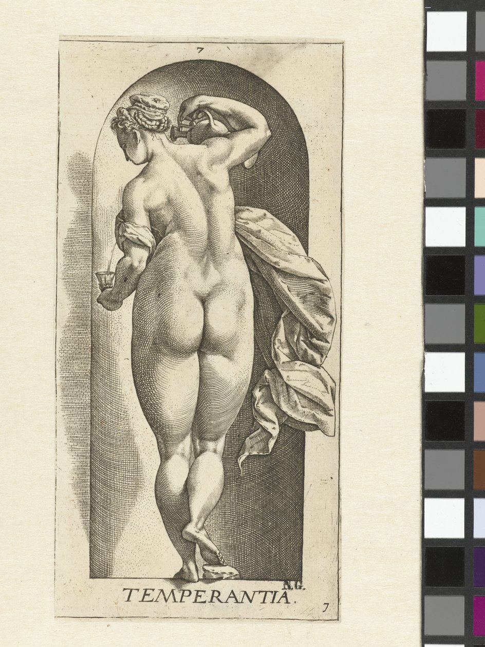 Temperance by Hendrick Goltzius