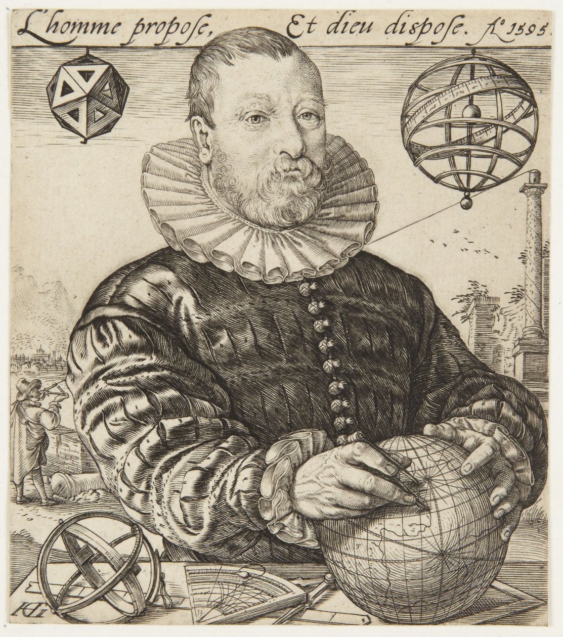 Nicolaus Petri van Deventer by Hendrick Goltzius