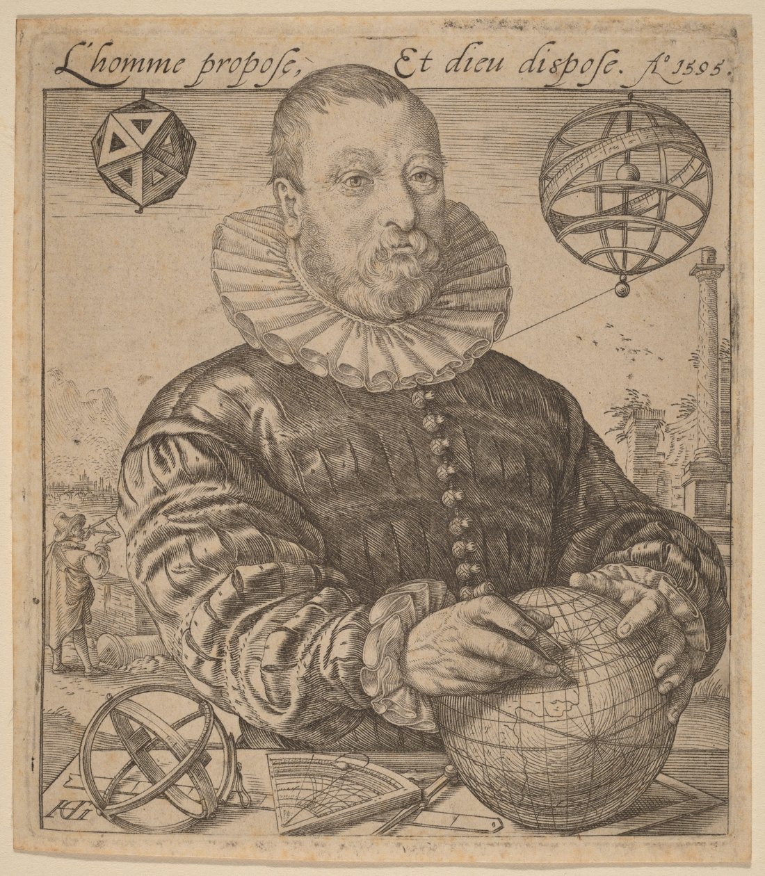 Nicolaus Petri van Deventer by Hendrick Goltzius