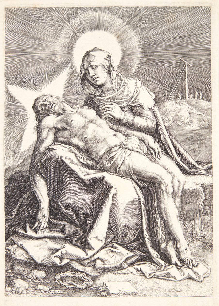 Pietà by Hendrick Goltzius