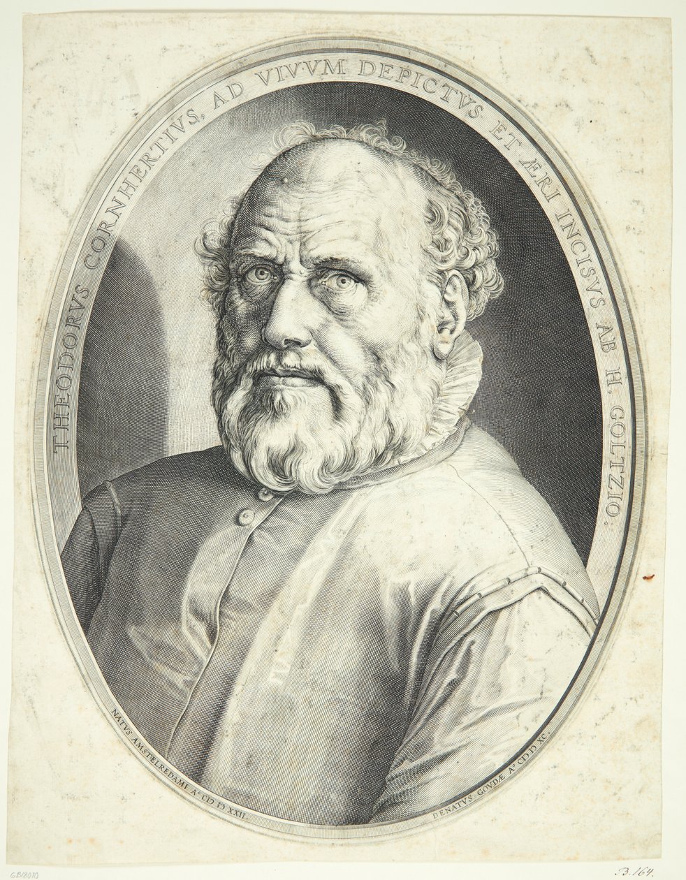 Portrait of Dirck Volkertsz Coornhert by Hendrick Goltzius