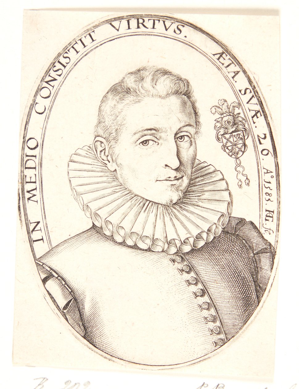 Portrait of a Young Man, Facing Right by Hendrick Goltzius