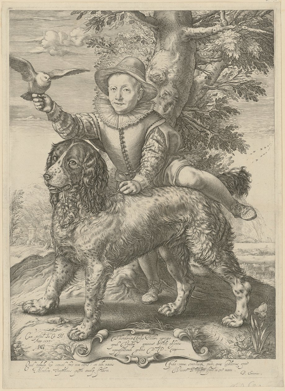 Portrait of Frederik de Vries by Hendrick Goltzius