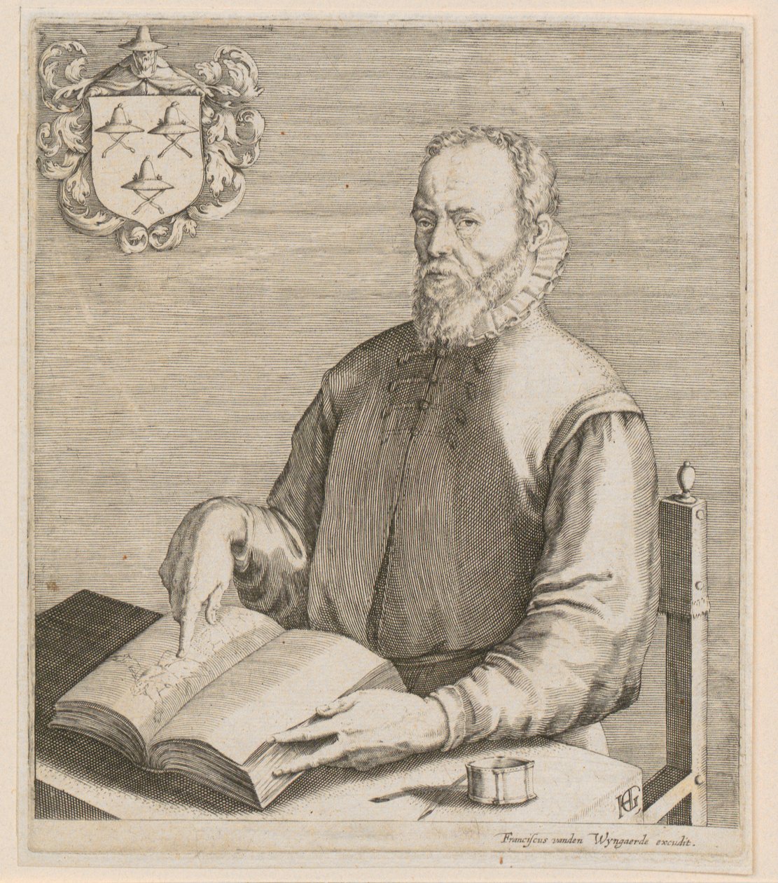 Portrait of Gerard de Jode by Hendrick Goltzius