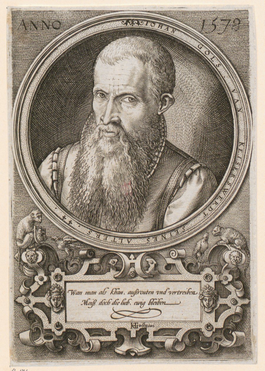 Portrait of Jan Goltz II [Jan Gols; Johan Gols] by Hendrick Goltzius