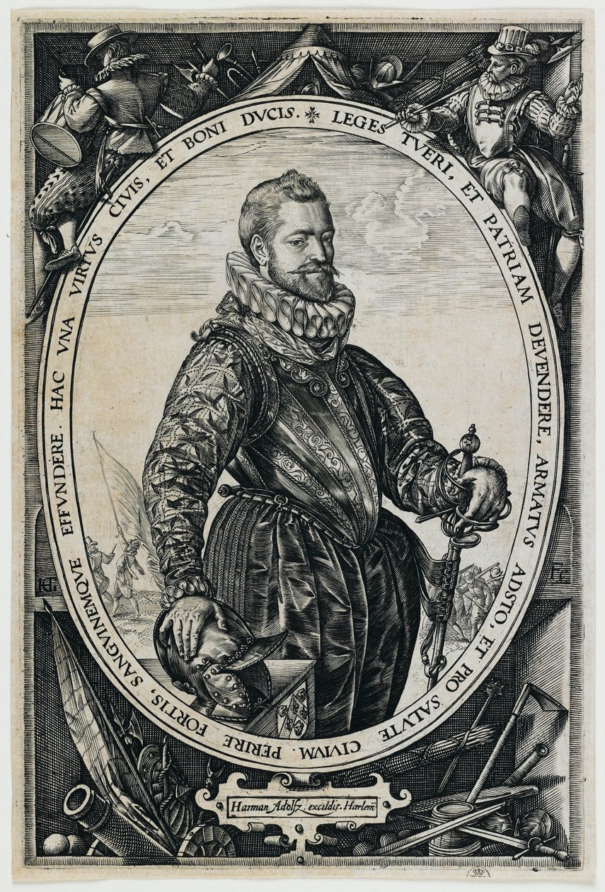Portrait of Jacques de la Faille by Hendrick Goltzius