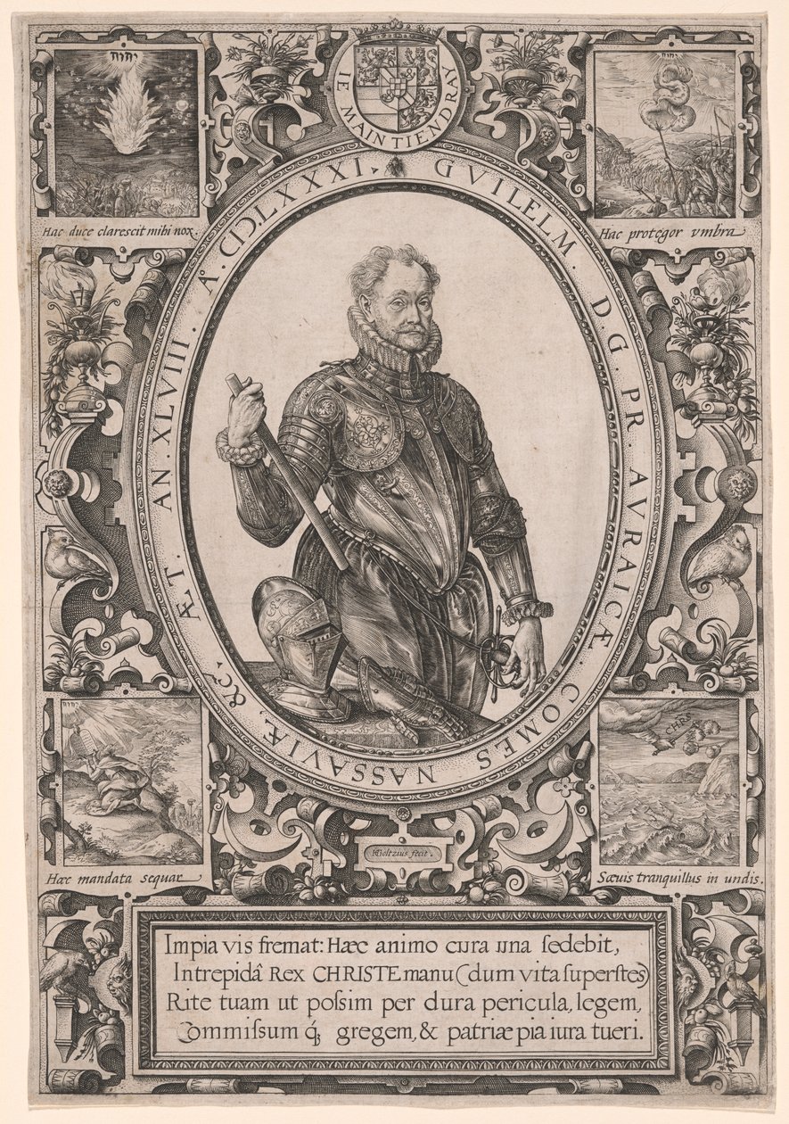 Portrait of William of Orange by Hendrick Goltzius