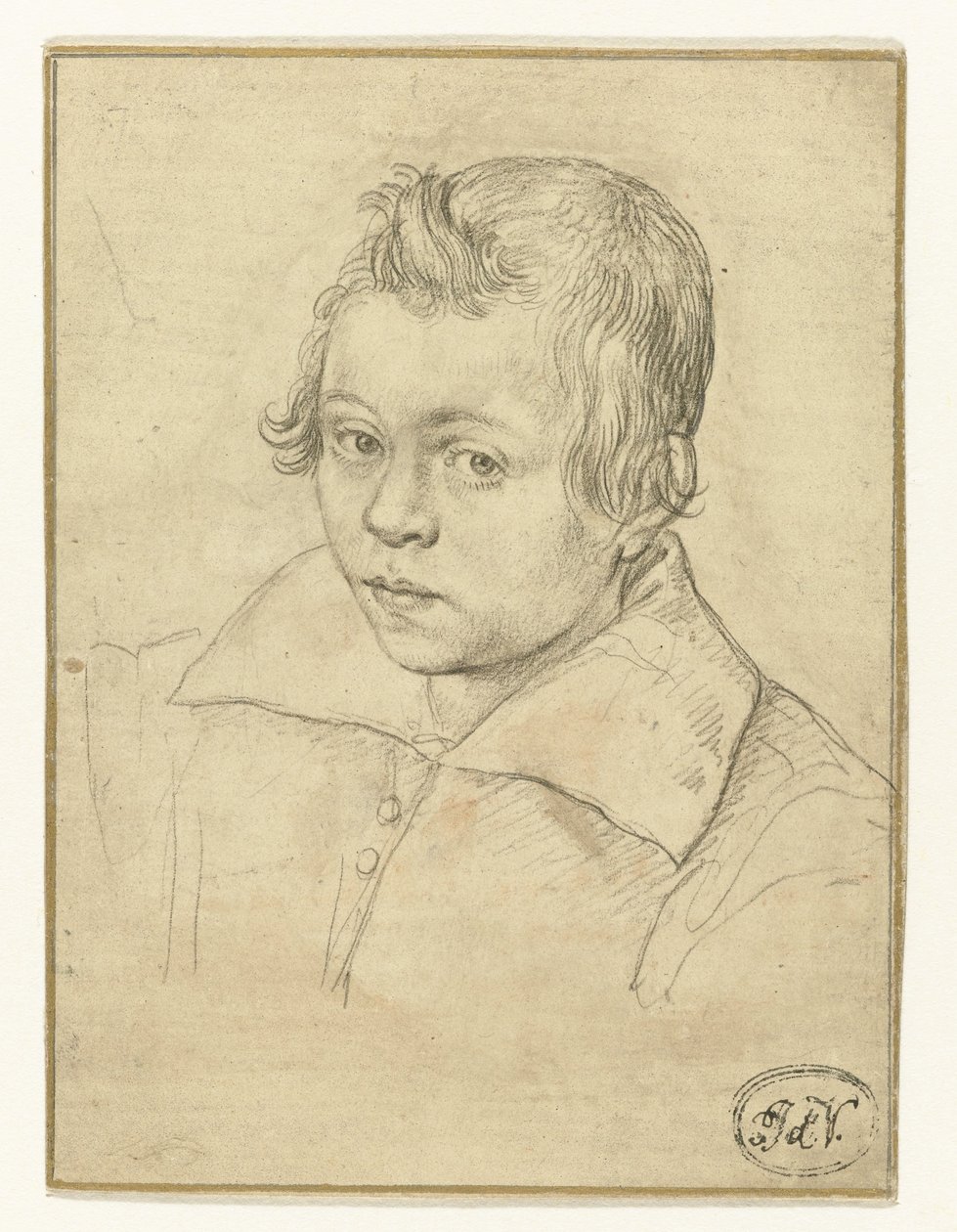Portrait of Christiaen Rodenburg (?) by Hendrick Goltzius