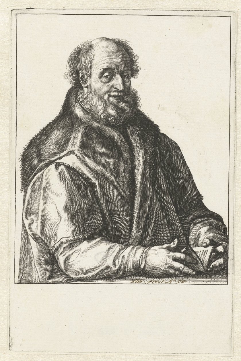 Portrait of Jan van Suren by Hendrick Goltzius