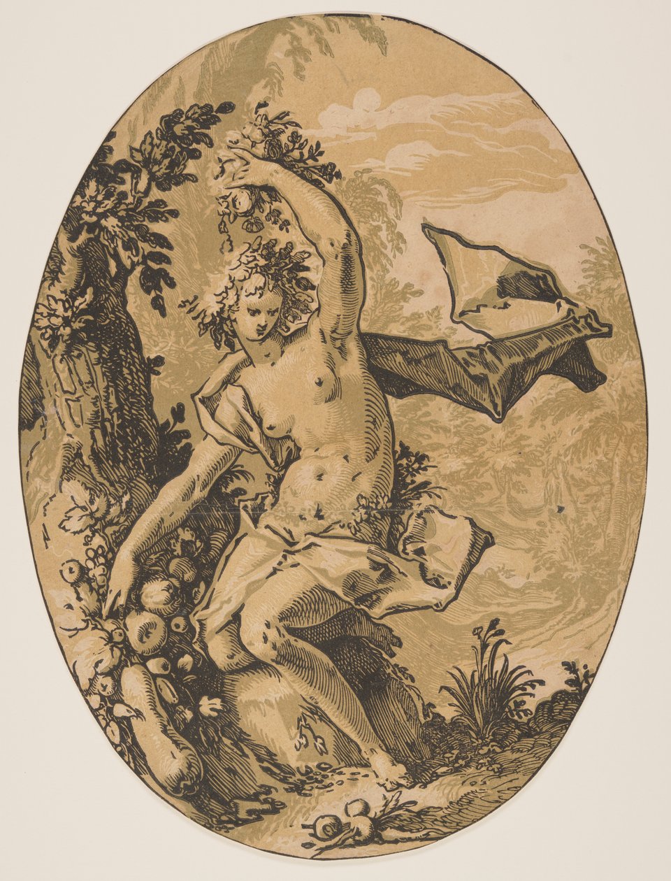 Proserpine, from The Deities by Hendrick Goltzius