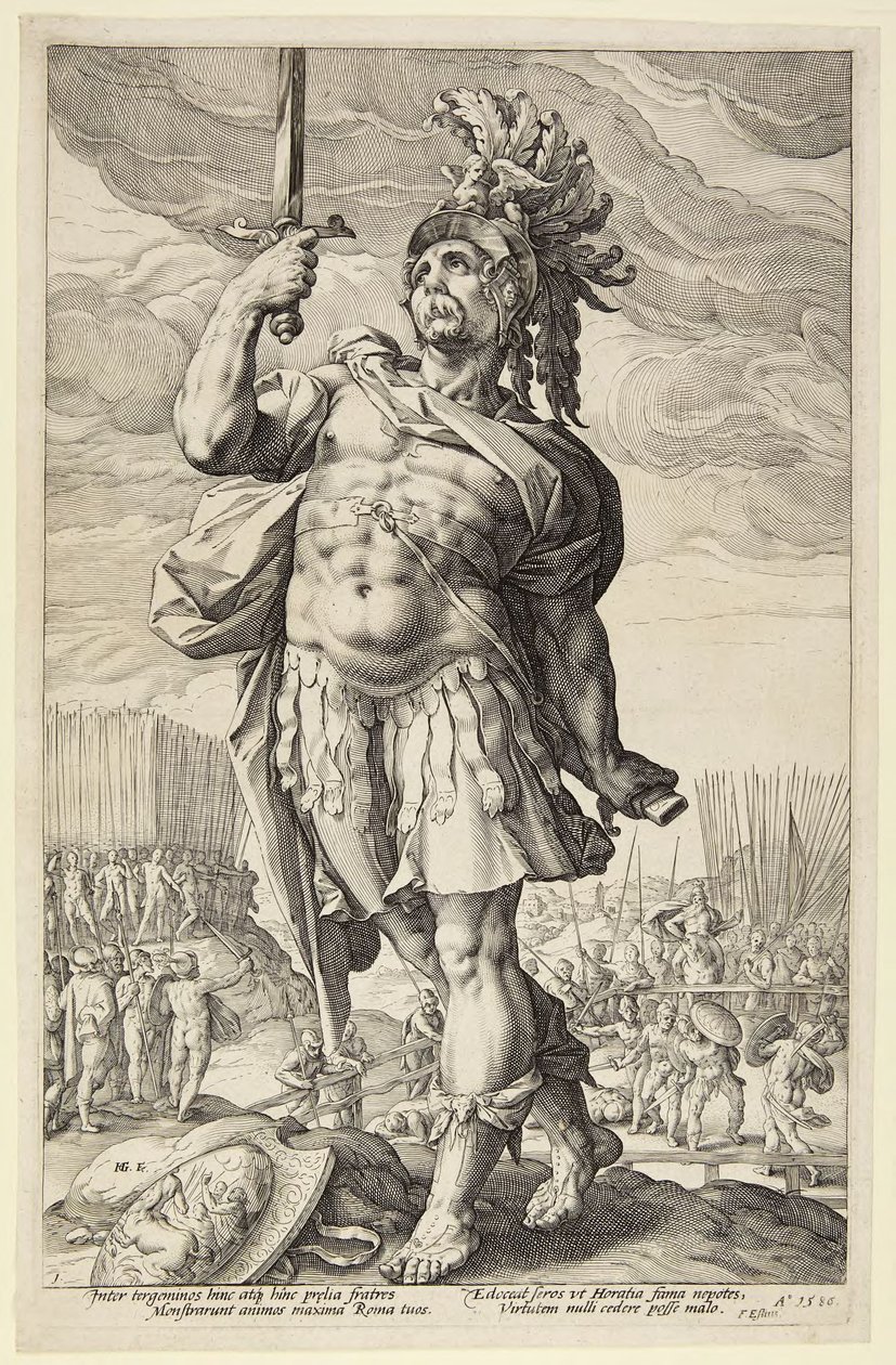 Publius Horatius by Hendrick Goltzius