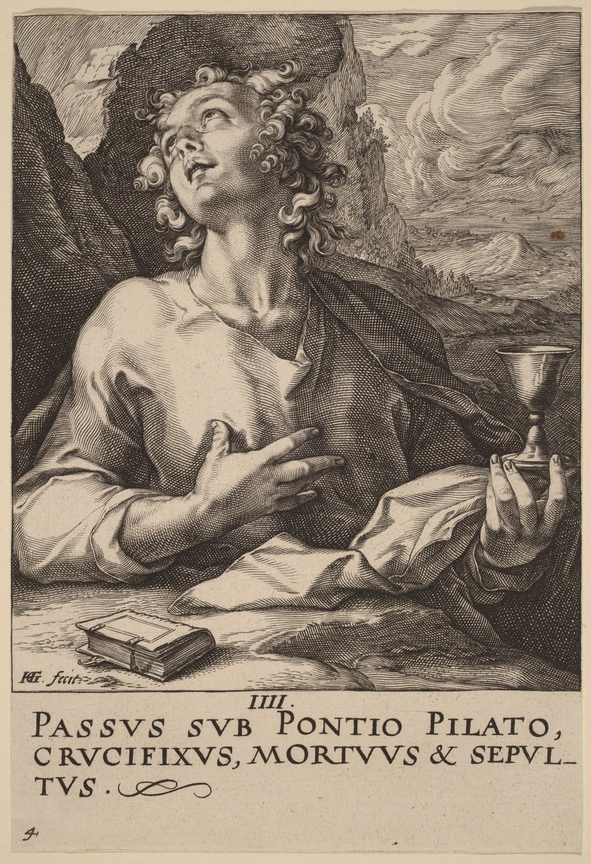 Saint John by Hendrick Goltzius