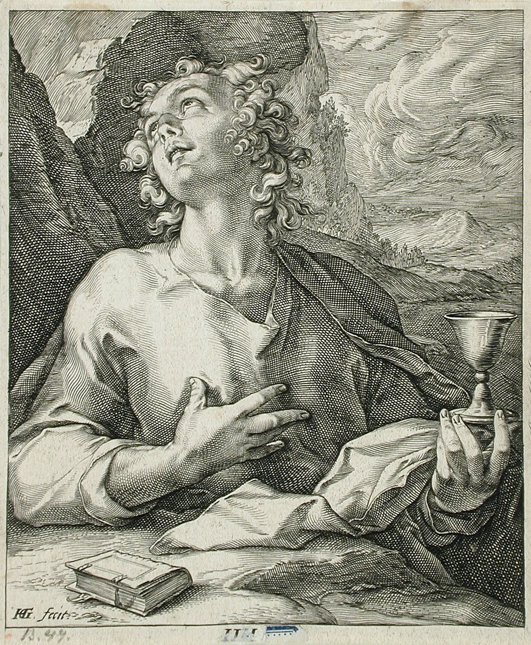 Saint John the Evangelist by Hendrick Goltzius
