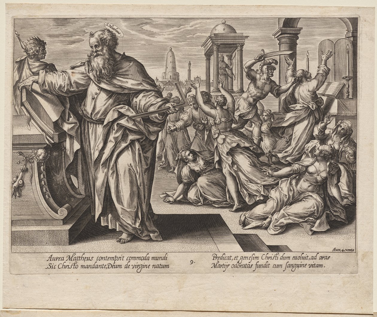 St. Matthew by Hendrick Goltzius