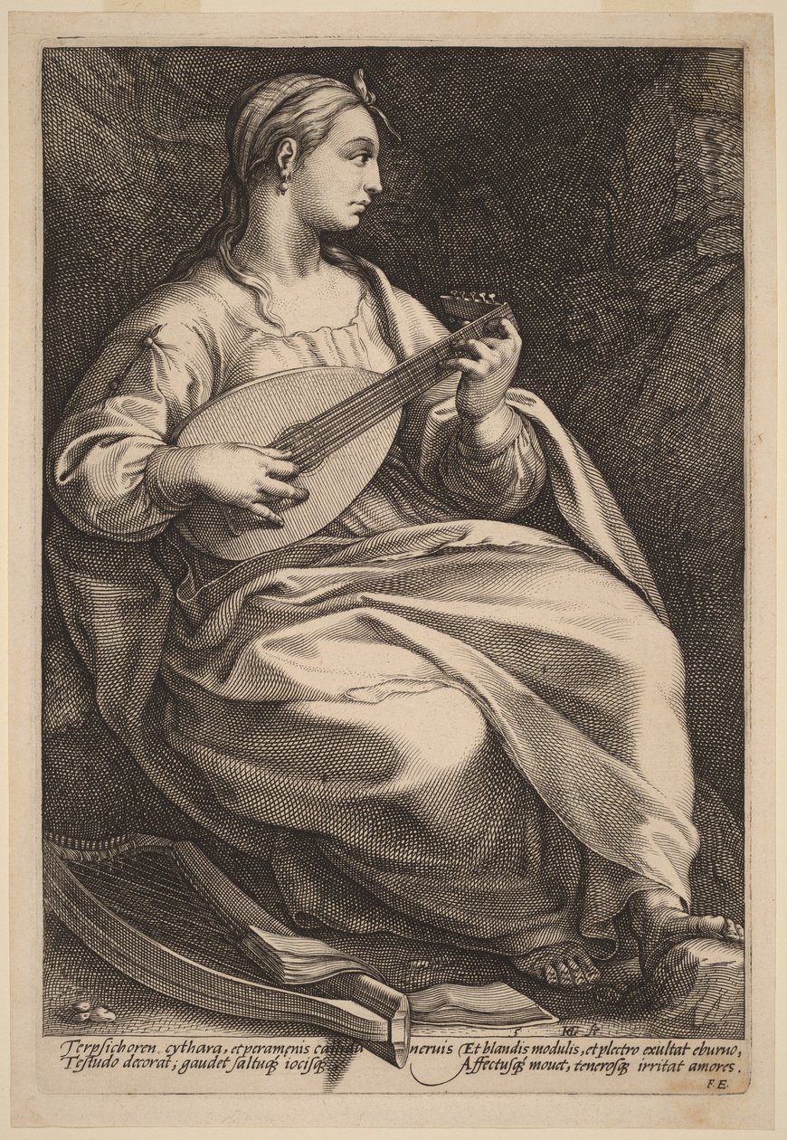 Terpsichore by Hendrick Goltzius