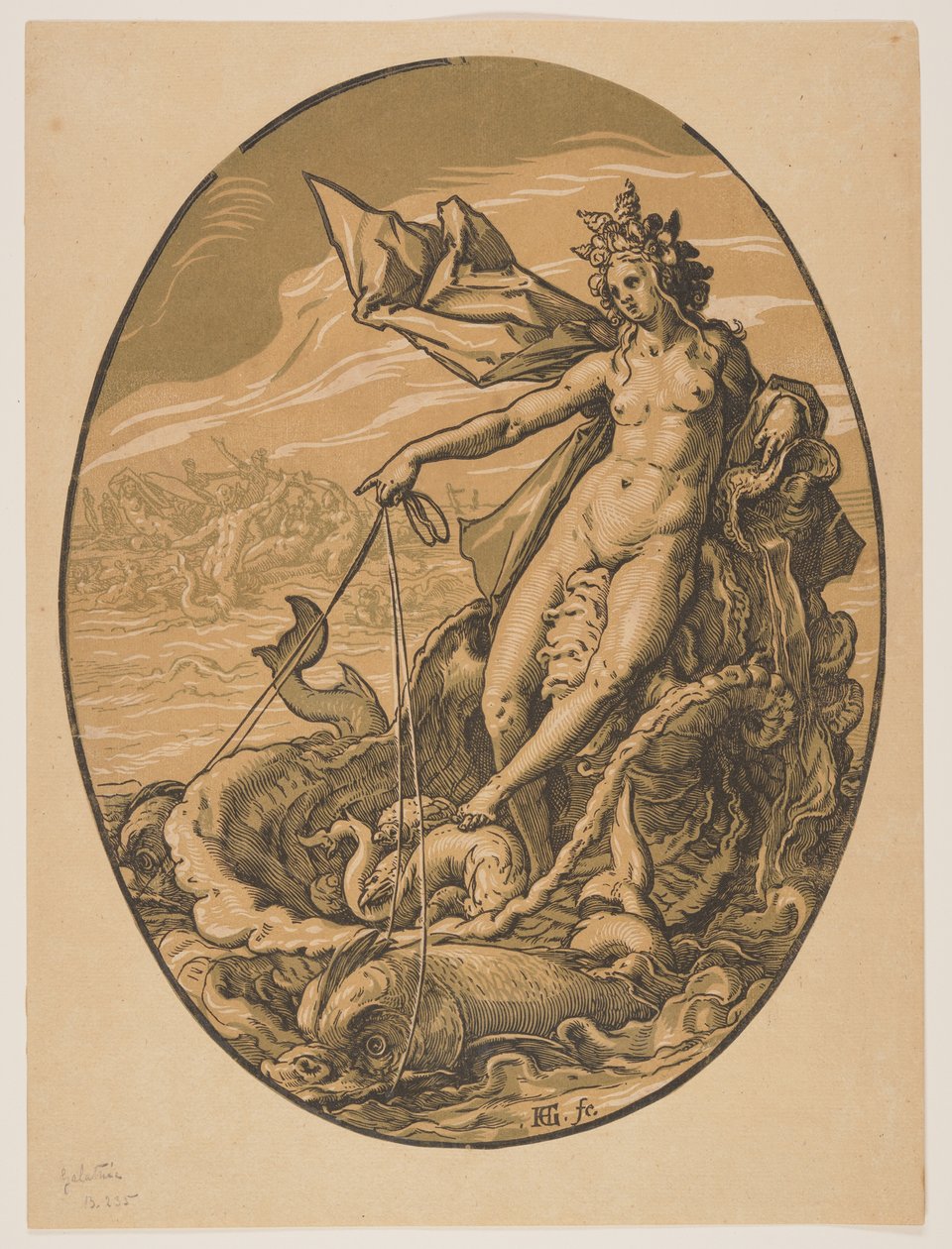 Tethys, from The Deities by Hendrick Goltzius