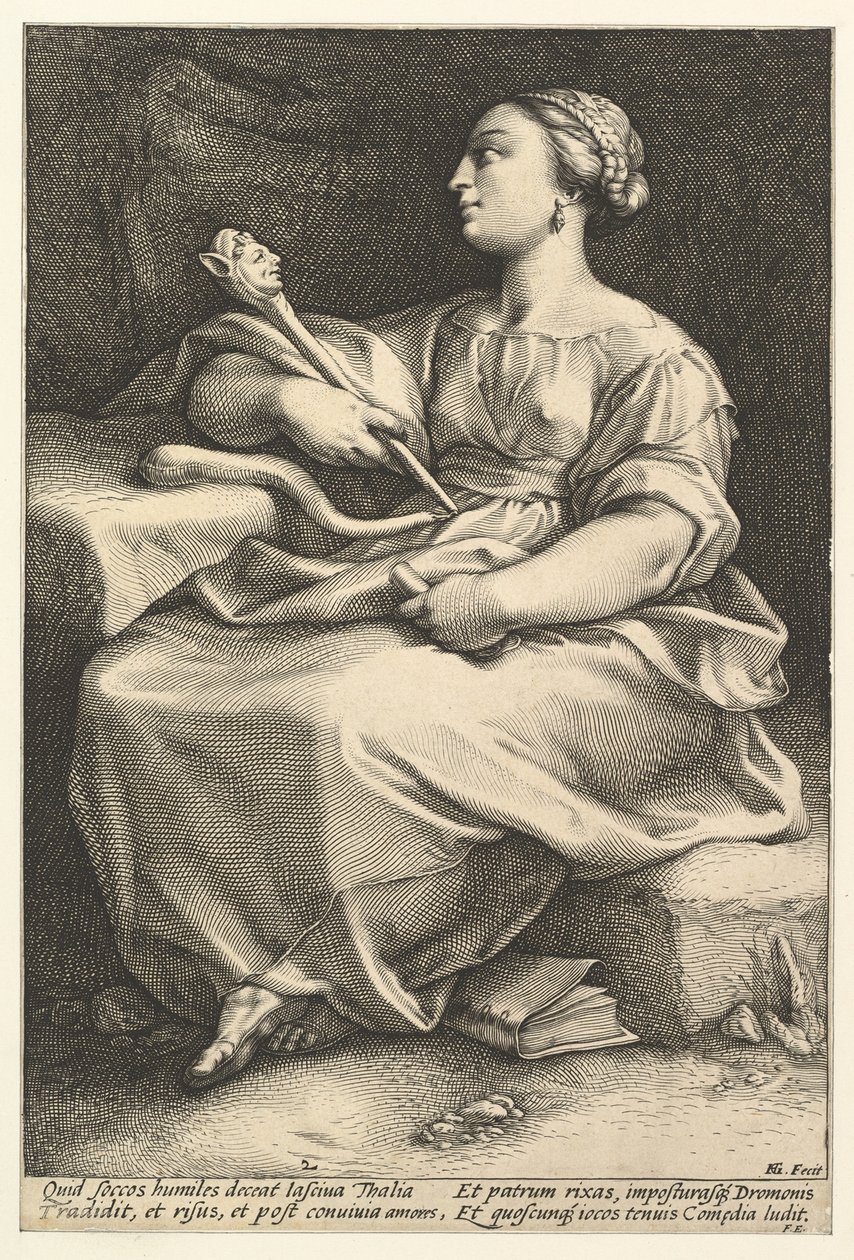 Thalia by Hendrick Goltzius