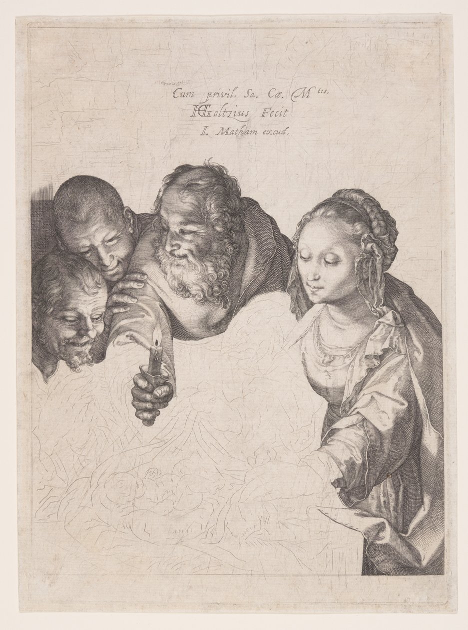 The Adoration of the Shepherds by Hendrick Goltzius